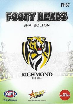 2024 Select AFL Footy Stars - Footy Heads #FH67 Shai Bolton Back
